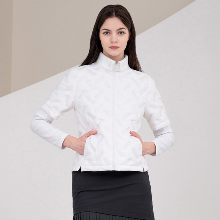 (여성)반팔 튜브 구스 다운 점퍼_HC3WJP002