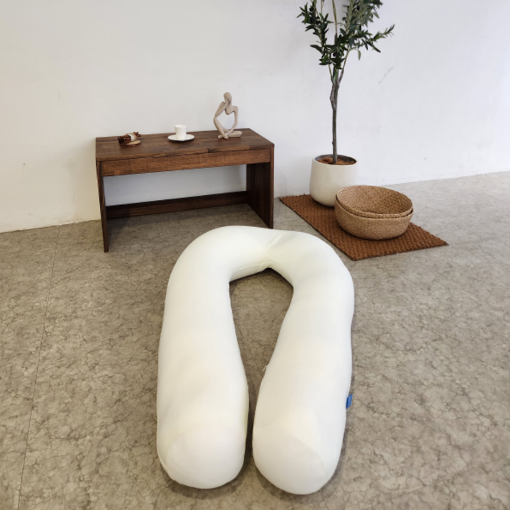 생활특권 U자 바디필로우 대형 U자형, 화이트