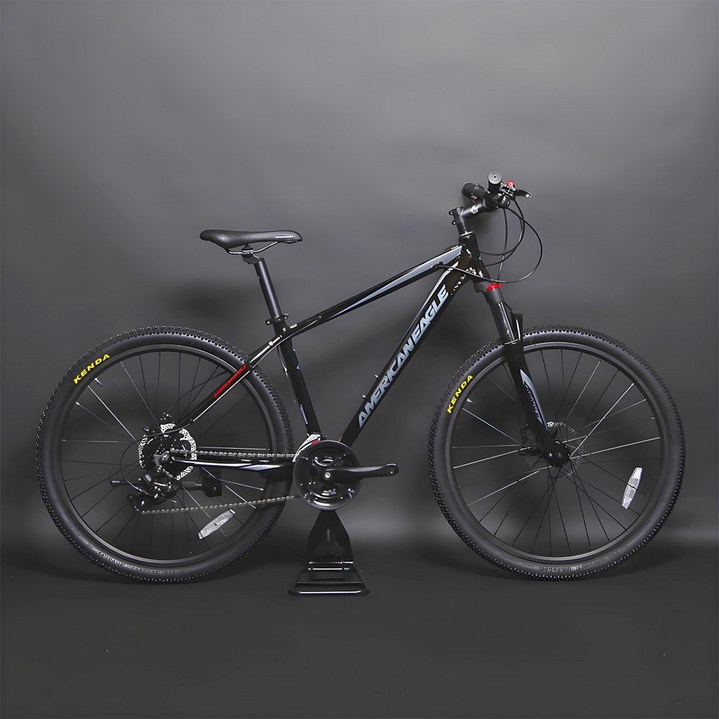 시마노24단 유압식 입문용 27.5인치 산악인증 MTB 자전거, 블랙/그레이