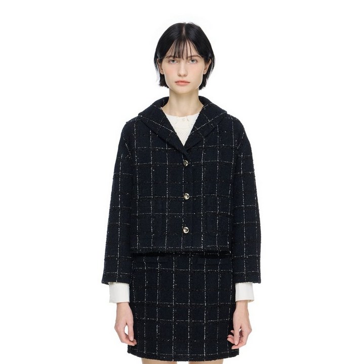 듀엘 와이드 카라 시퀸 자켓D244MSF051 656594