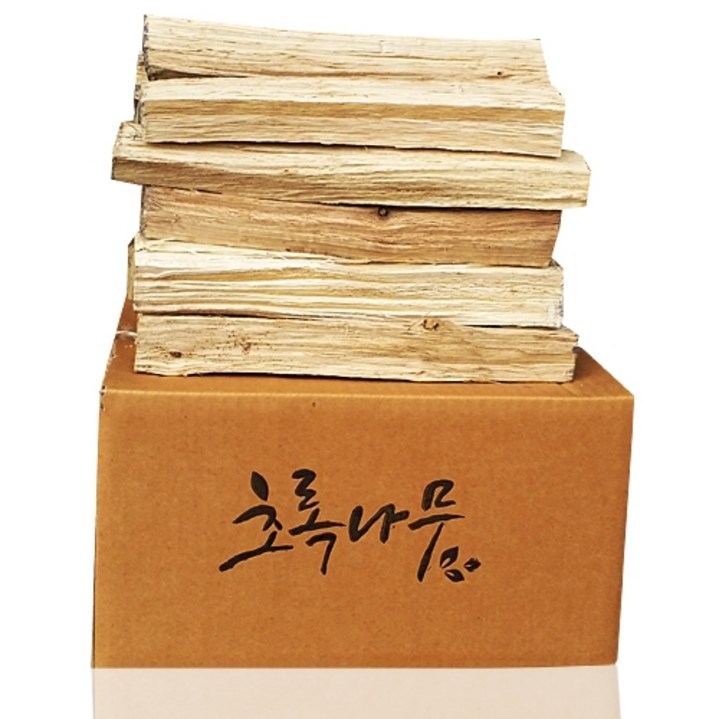 초록나무 참나무장작 표준목, 1박스, 20kg, 1개