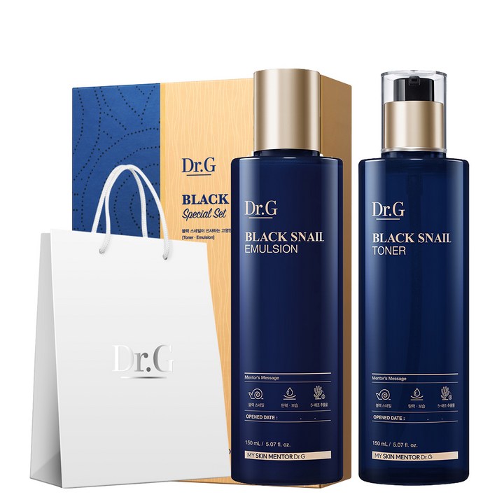 닥터지 블랙 스네일 토너 150ml 에멀전 150ml 스페셜 선물세트 닥터지 블랙 스네일 토너 150ml 에멀전 150ml 스페셜 선물세트