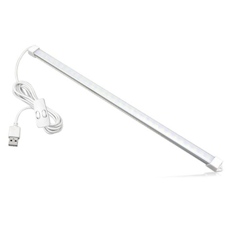 방수led바 USB LED 바 조명 대 3색 52cm, 주황빛, 아이보리빛, 하얀빛