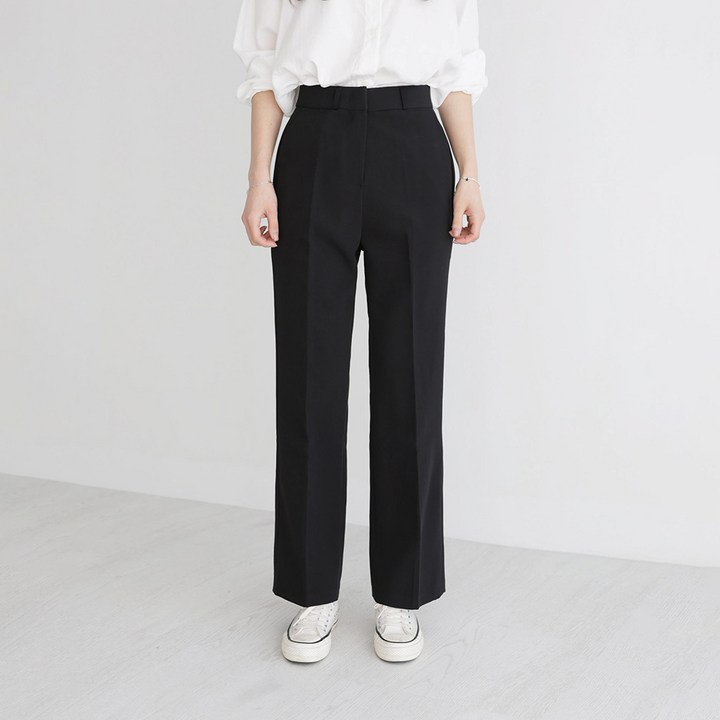 앤드스타일 여성용 숏롱 기장 스판 일자핏 슬랙스 264346