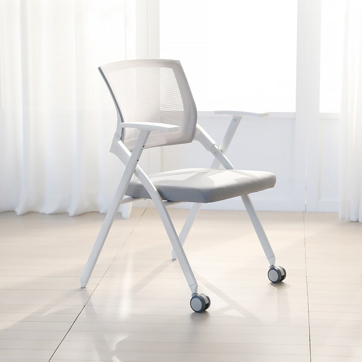 린백토리 LTY100S 학생 바퀴없는 허리 편한 공부 책상 사무실 회의실 접이식 메쉬 의자