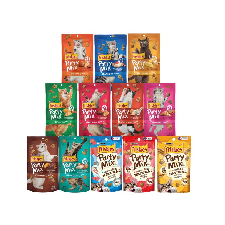 퓨리나 프리스키 파티믹스 60g×6종콤보 6종 각1개씩 퓨리나 프리스키 파티믹스 60g×6종콤보 6종 각1개씩