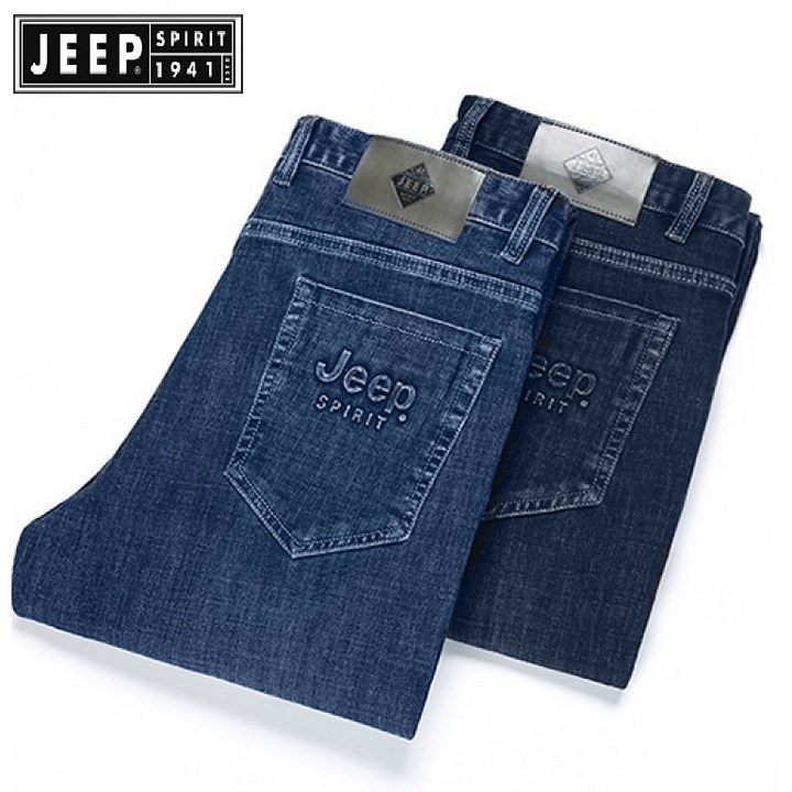 씨씨콜렉트청바지 JEEP Spirit (지프스피릿) 남성 청바지 마이크로 탄성 미드 웨이스트 팬츠 비즈니스 캐주얼 청바지 Jeans-26812