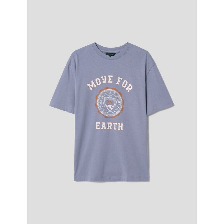 빈폴레이디스티셔츠 [그린 빈폴][women] 라벤더 에코 루즈핏 원포인트 그래픽 반소매 티셔츠 (BF2642N03T)