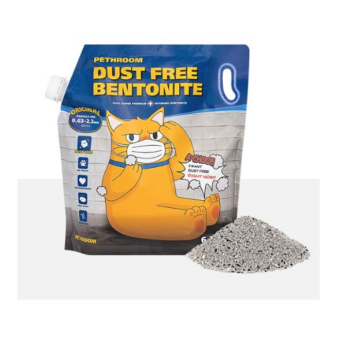 고양이모래벤토나이트 먼지제로 위생 벤토나이트 고양이 모래 파인형 12.6kg 1개