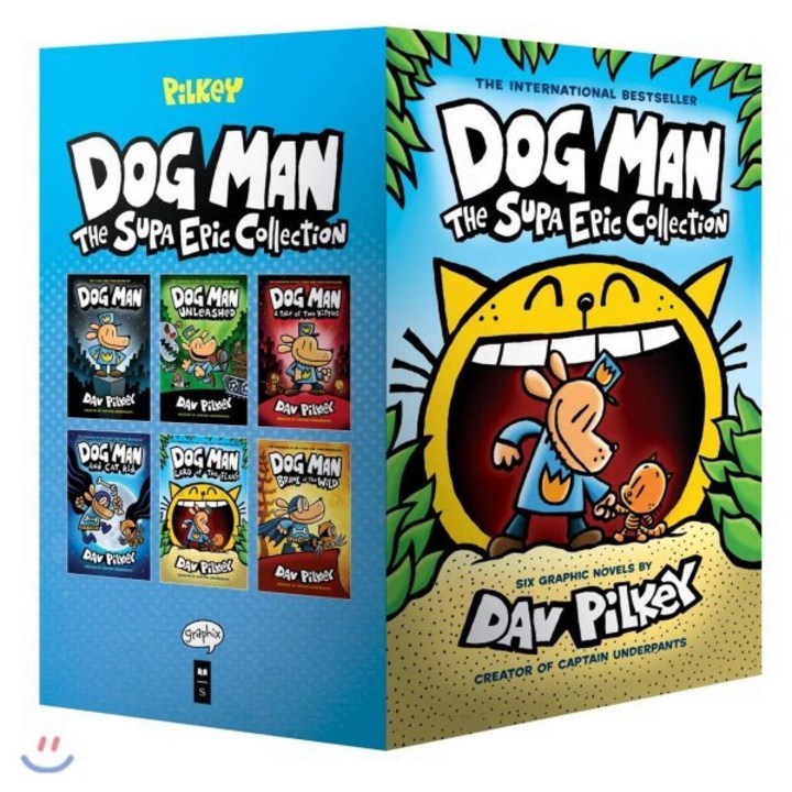 dogman Dog Man. 1-6 Boxed Set:The Supa Epic Collection: From the Creator of Captain Underpants