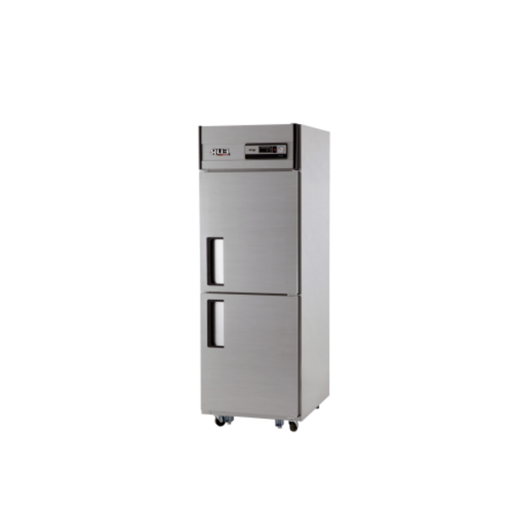 정수기냉장고 [유니크대성] 25BOX 메탈 올냉장 (냉장2칸) UDS-25RAR 아날로그 직냉식 업소용냉장고