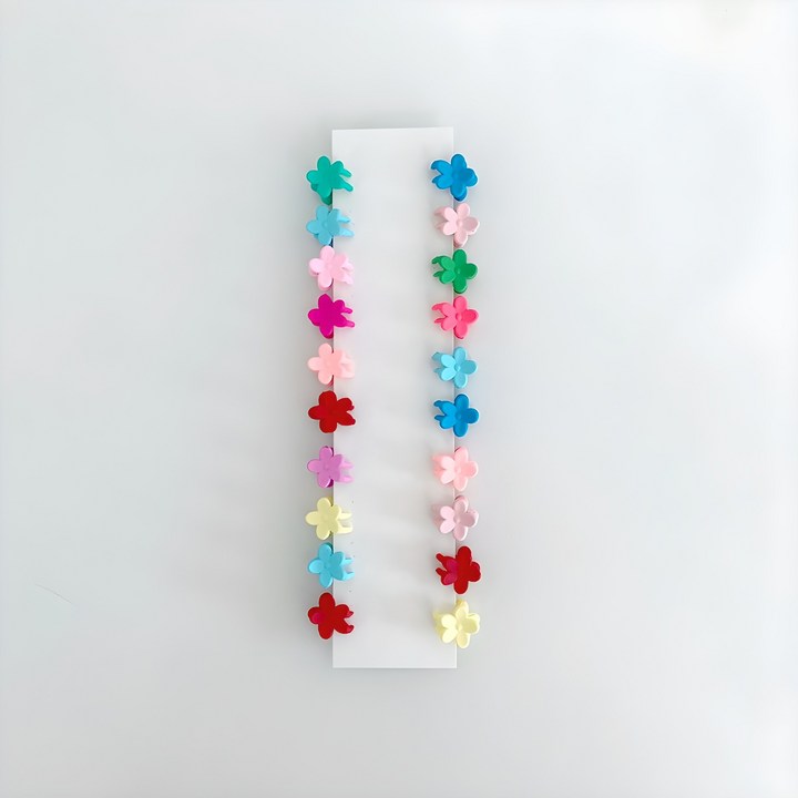 에르모어 여아용 플라워 미니집게핀 20개 세트