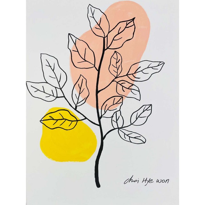 생명, 인테리어 예쁜 그림, 최혜원작가 원화, 흰색