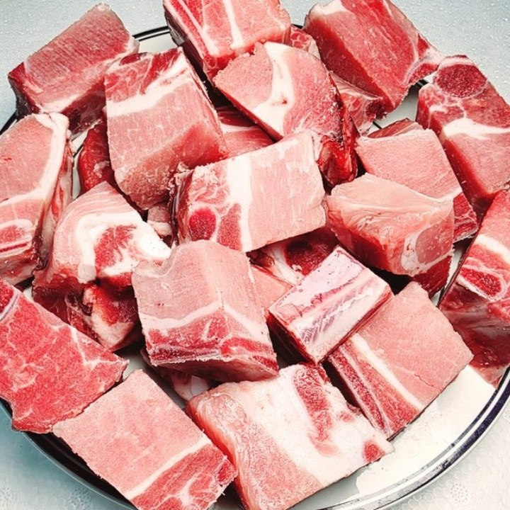행복미트 돼지 찜갈비 돈갈비 살밥 우수한 갈비찜용, 2개, 1kg