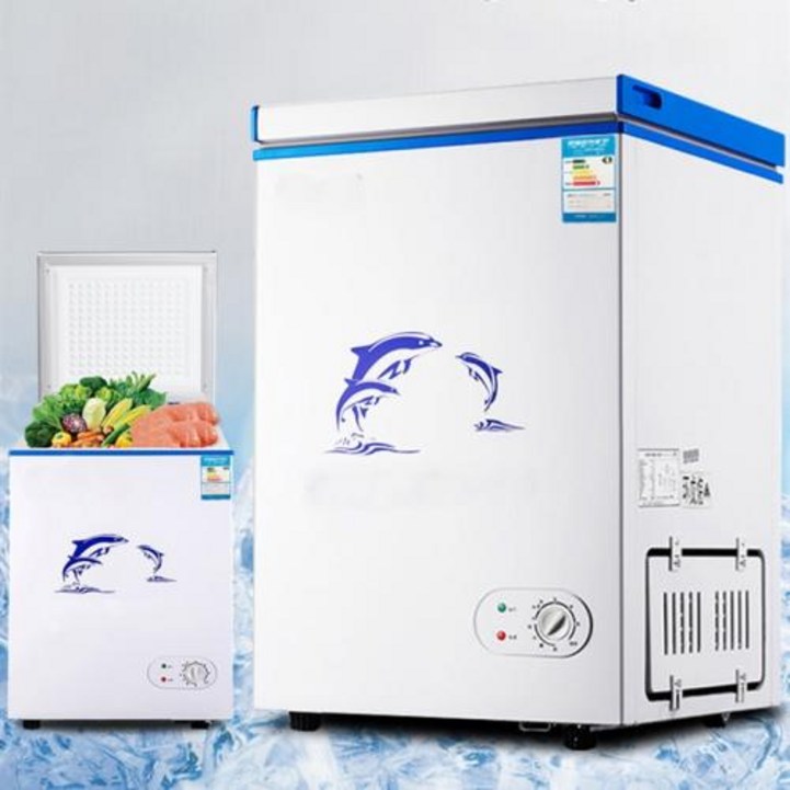 가정용냉장고 미니냉장고 118L 냉동고 냉장고 미니 수직 상업용 가정용 혼합 캐비닛 Congelado, 220V+EU