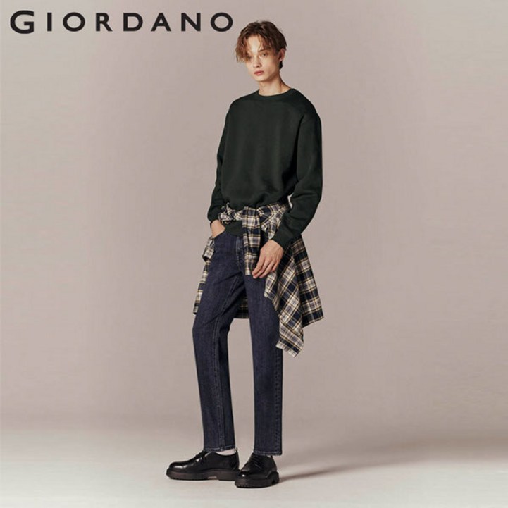 지오다노 112945 남성 겨울 브러시드 슬림핏 데님 기모 청바지 4컬러