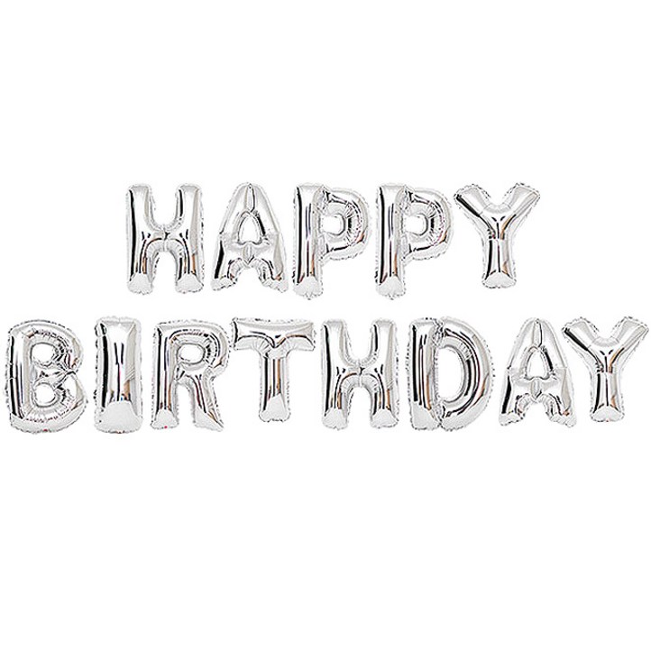 조이파티 알파벳은박풍선세트 HAPPY BIRTHDAY 은박만발송