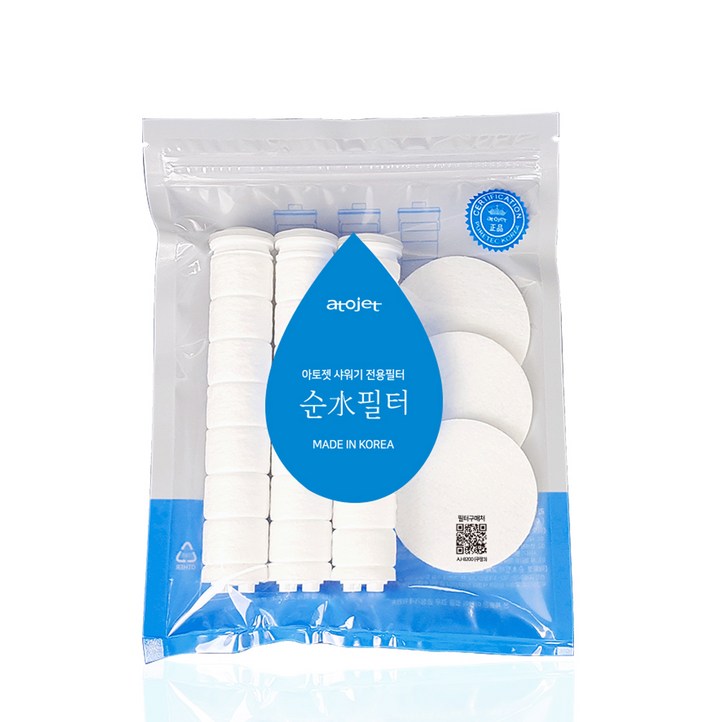 아토젯 순수필터 바디필터 3p 헤드필터 3p, 1세트, 화이트 아토젯 순수필터 바디필터 3p 헤드필터 3p, 1세트, 화이트