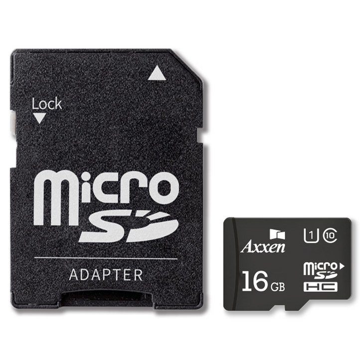 액센 프리미엄 마이크로 SD카드 + 어댑터 세트 MSD22, 16GB