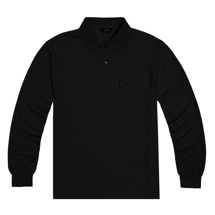 티센스 남녀공용 쿨론포켓 냉감 통기성 카라 긴팔 티셔츠