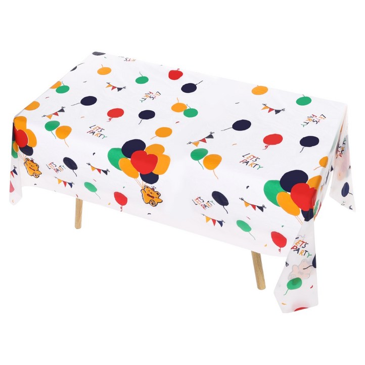 아싸레 생일파티 일회용 테이블 식탁보 곰돌이