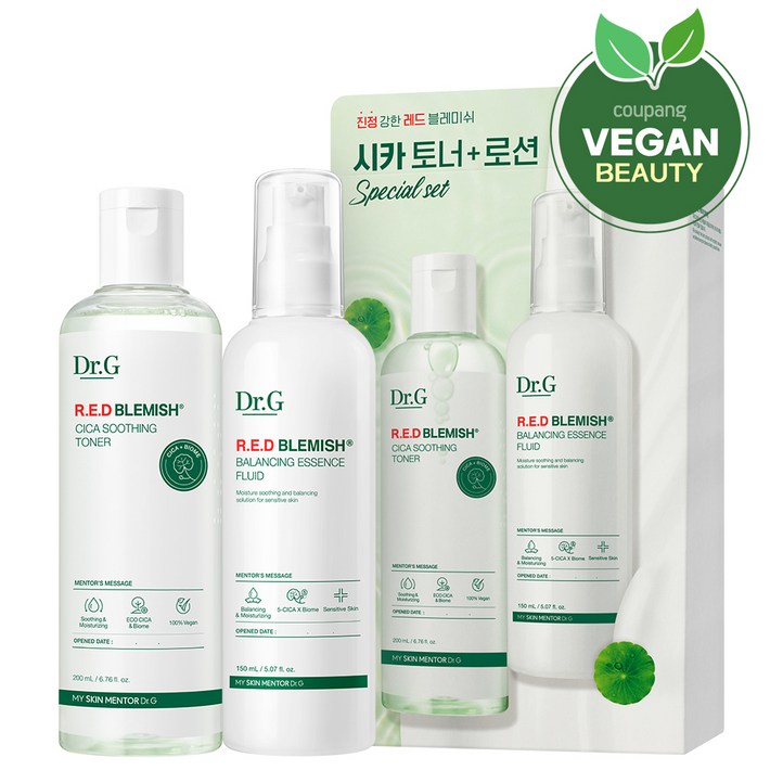 닥터지 레드 블레미쉬 시카 수딩 토너 200ml 에센스 플루이드 150ml 세트 닥터지 레드 블레미쉬 시카 수딩 토너 200ml 에센스 플루이드 150ml 세트