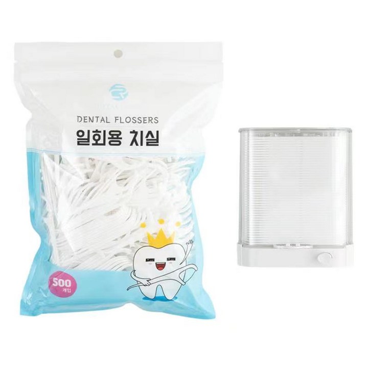 로얄클라쓰 일회용 치실 케이스 리필용 500p, 1세트 로얄클라쓰 일회용 치실 케이스 리필용 500p, 1세트