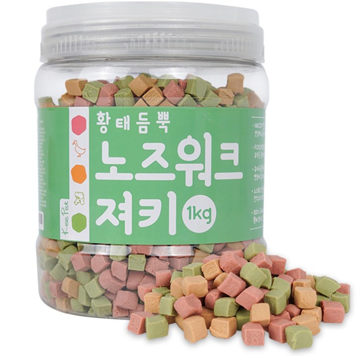 킵펫 황태듬뿍 노즈워크 강아지 져키 1kg, 황태, 1000g, 1개