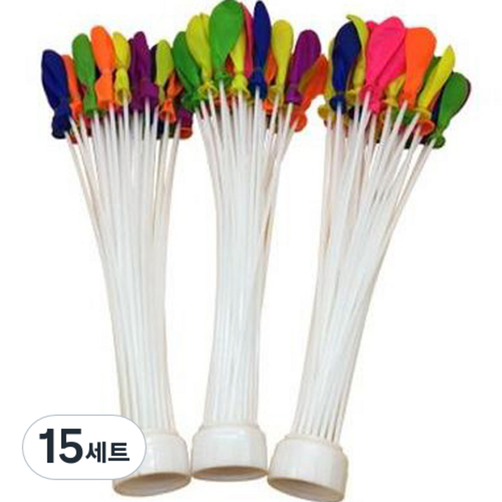 인블룸 물풍선 37p x 3개 다발 제조기 3p 세트, 랜덤발송물풍선, 화이트제조기, 15세트