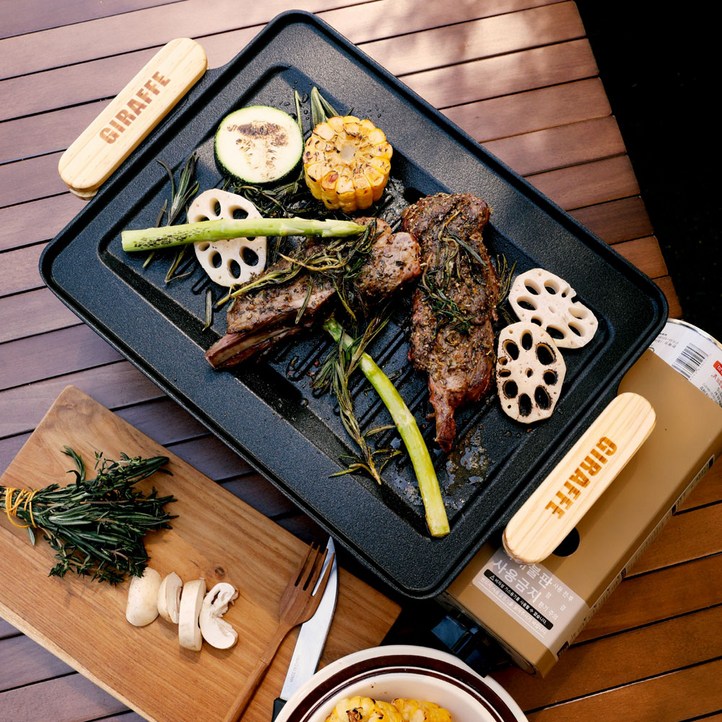 지라프 판테온 구이바다 탄 가스그릴 풀세트