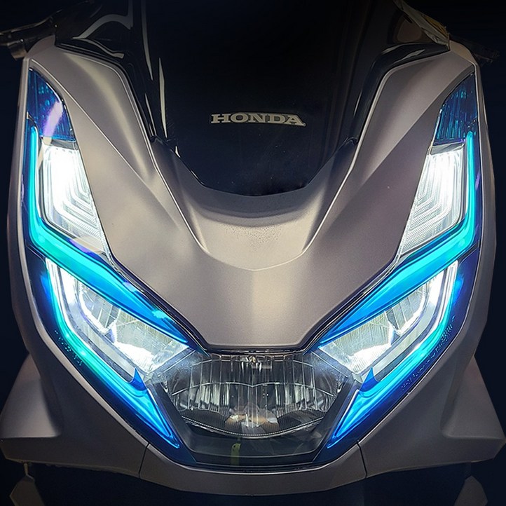 2021 혼다 PCX125 라이트필름 스티커 PCX 21년 튜닝용품 2022년, 딥블루(카멜레온), 1개
