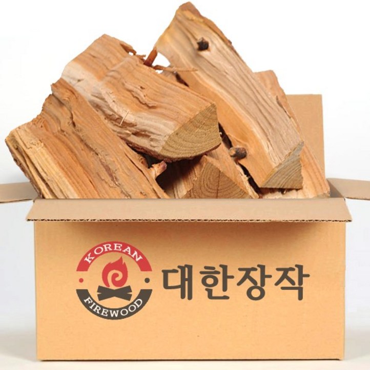 대한 난로장작 굵은목 참나무 불멍 바베큐 캠핑