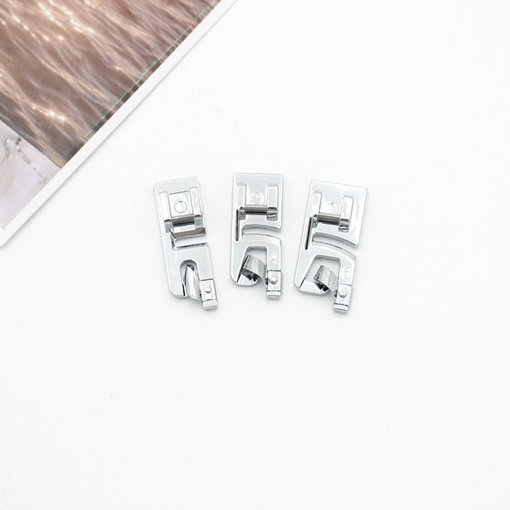 위드쏘잉 가정용 미싱 원터치 3종세트3,4,6mm 말아박기 노루발, 단일색상, 1세트 위드쏘잉 가정용 미싱 원터치 3종세트3,4,6mm 말아박기 노루발, 단일색상, 1세트