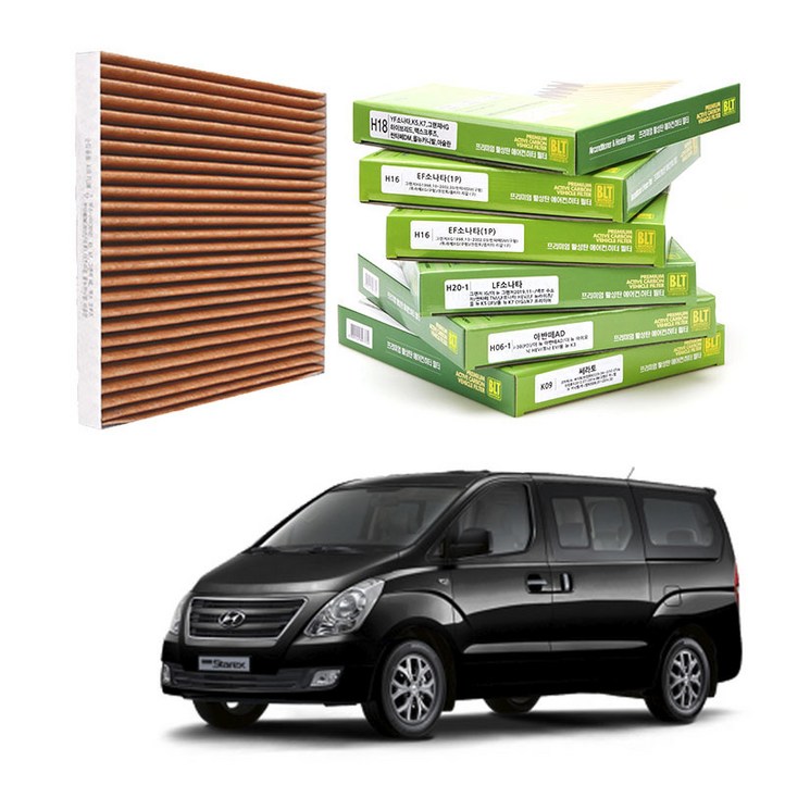 국산필터 스타렉스에어컨필터 PM2.5프리미엄 순정호환, 1개