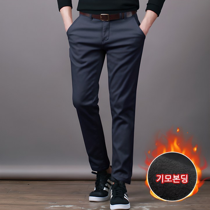 스댕클럽 남성용 겨울 히든밴드 기모 본딩 치노 면바지 SWD0283 스댕클럽 남성용 겨울 히든밴드 기모 본딩 치노 면바지 SWD0283