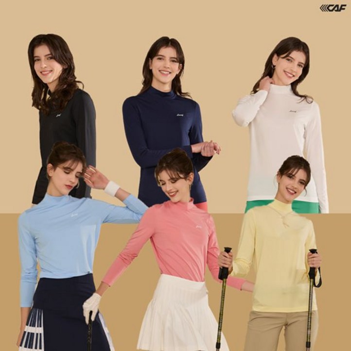쇼핑엔티 르까프 24SS 최신상 드라이 에어텐션 티셔츠 6종 세트, 여성 쇼핑엔티 르까프 24SS 최신상 드라이 에어텐션 티셔츠 6종 세트, 여성