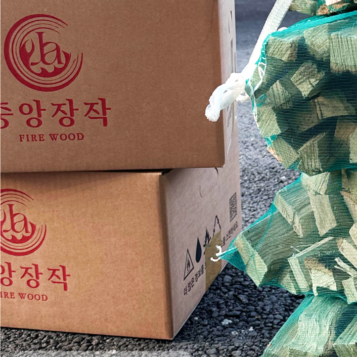 중앙장작 캠핑 미니장작 땔감 참나무 10kg, 1개