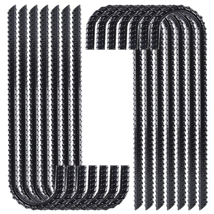 30cm 쇠말뚝 텐트팩 철근말뚝 철근팩 철물, 블랙, 50개