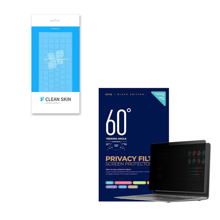 카라스 LG 울트라기어 17G90Q,울트라기어 17GD90Q용 거치식 정보보호보안기노트북키스킨 셋트상품, 1SET, 복합