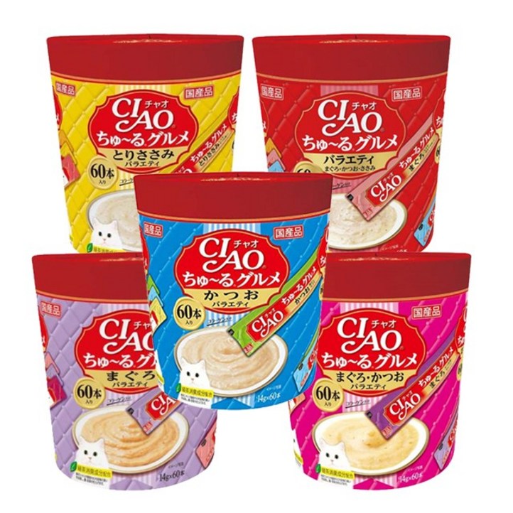 챠오츄르 구루메 버라이어티 고양이 간식 60p