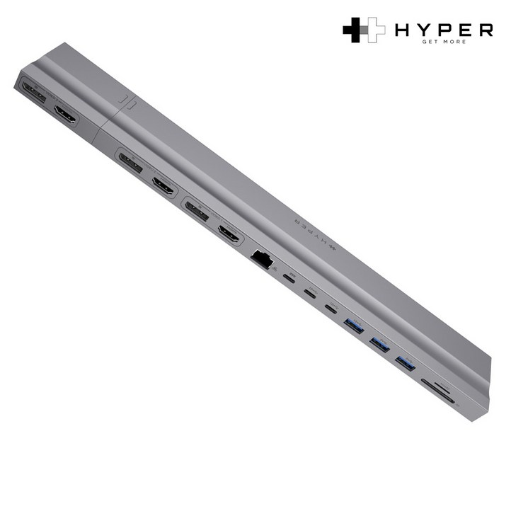 하이퍼드라이브 15in2 듀얼 USBC 멀티허브 도킹스테이션 4K HDMI PD충전 맥북 노트북 호환 HD156, 단품 1개, 1개