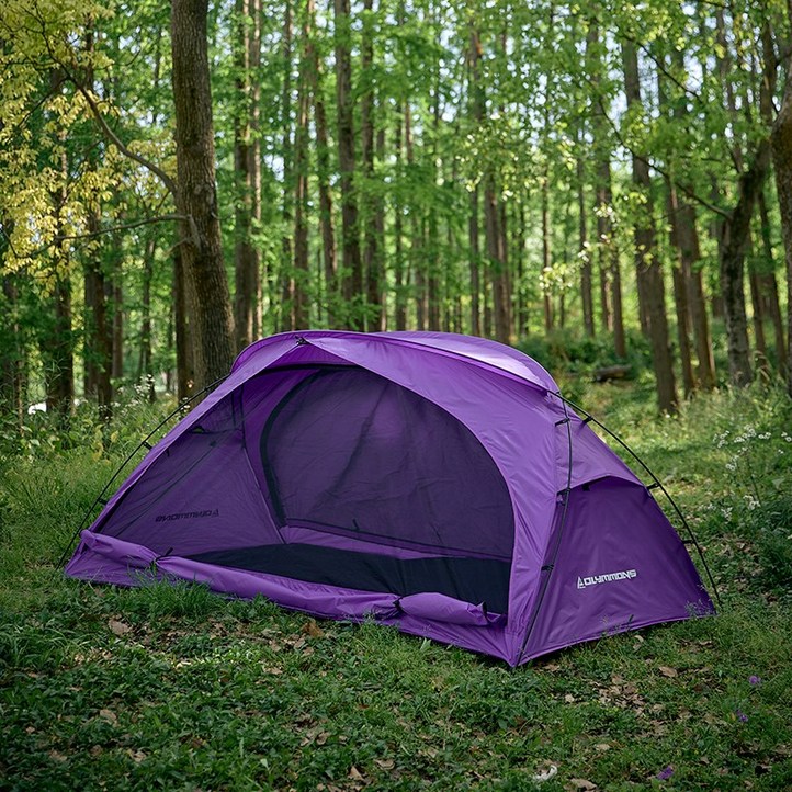 캠핑 텐트 12인용, 배낭 캠핑 텐트 방수형, 초경량 휴대용 텐트  캠핑, 하이킹, 야외, 파티, 해변용, 어른 어린이를 위한 경량 세팅 간편 텐트, 1개, PURPLE