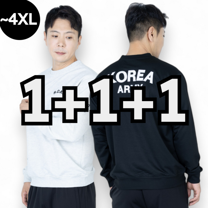 3P macci 마찌 에어포뮬러 ROKA 코리아 아미 특양면 자수 로카 맨투맨 정품