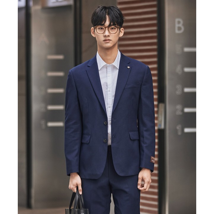 STCO 남성 여름 포르투칼 PAULO 울 44 클래식 수트 세트 클래식핏 네이비