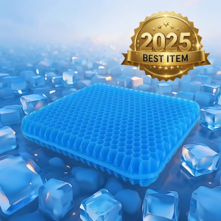 FeelColor 쿨 실리콘 시원한 방석 2025년 최신형 벌집 통풍 커버 세트 FeelColor 쿨 실리콘 시원한 방석 2025년 최신형 벌집 통풍 커버 세트