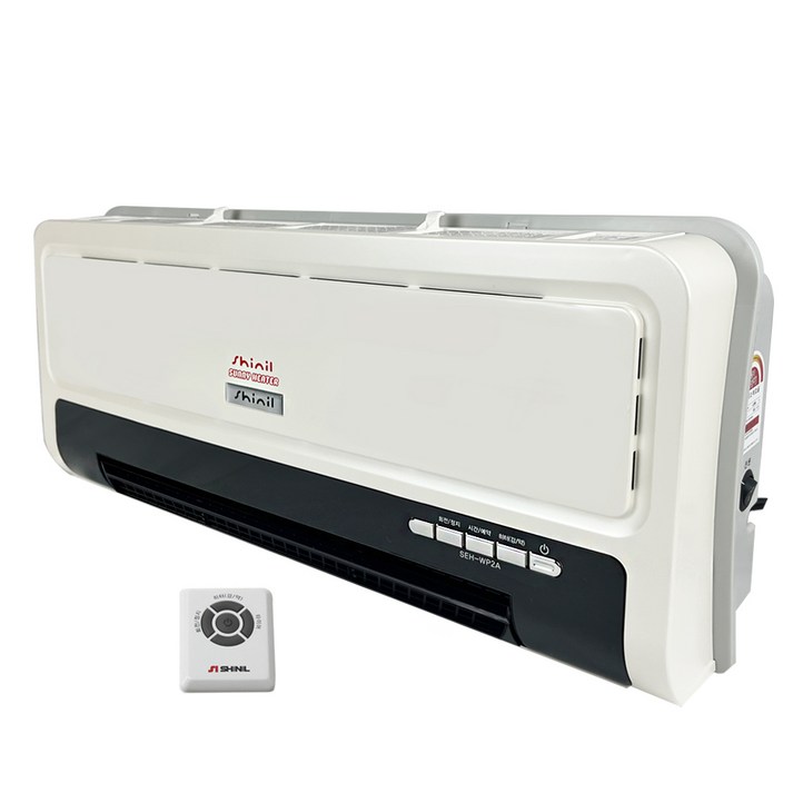 신일전자  리모컨 PTC 벽걸이형 온풍기 온풍히터 벽걸이PTC히터 가정용 사무실용 원룸형