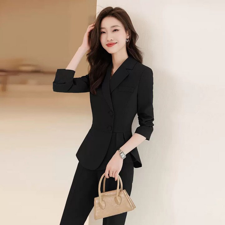 루스리더 여성 정장 세트 자켓 팬츠 투피스 슬림핏 M874