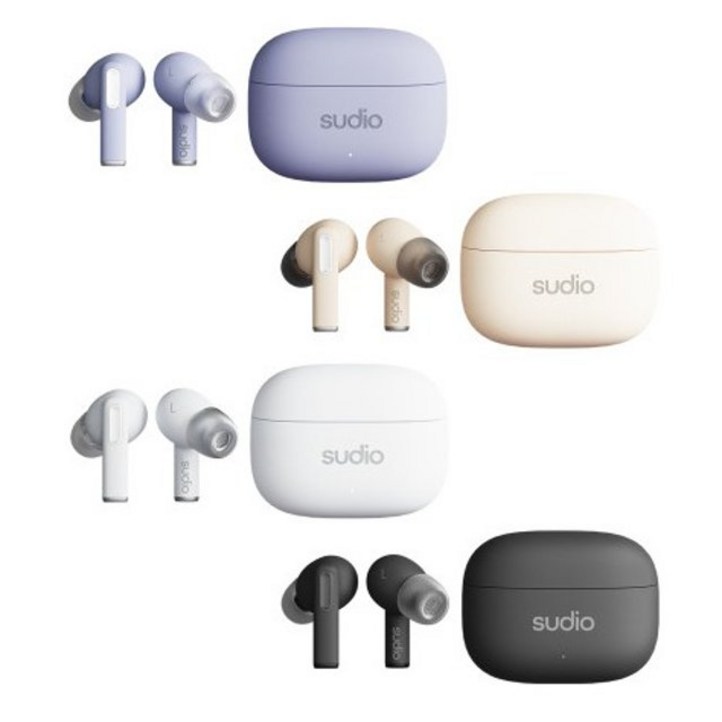 SUDIO A1 PRO 블루투스이어폰 디자인 이쁘고 노이즈캔슬링이 되는 최신 무선이어셋 4가지 색상 선택가능