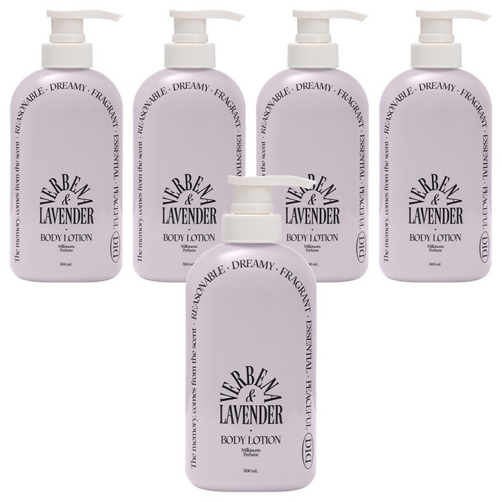 오디드 밀크인세라 퍼퓸 바디로션 버베나라벤더향, 500ml, 5개