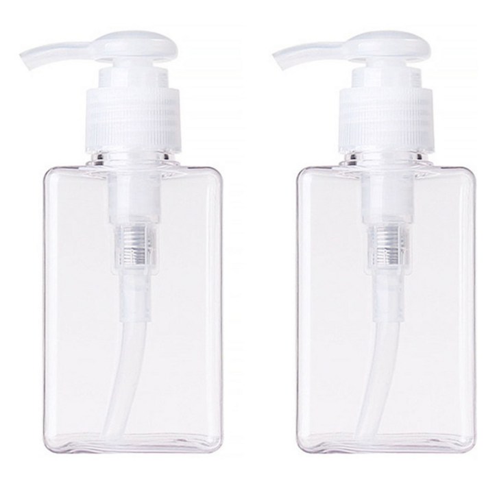 지앤와이 로션 펌프 공병 100ml, 2개, 투명